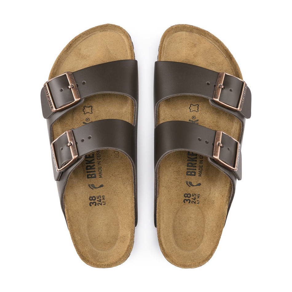 Birkenstock Ciabatta Arizona Leather 051103 Dark Brown