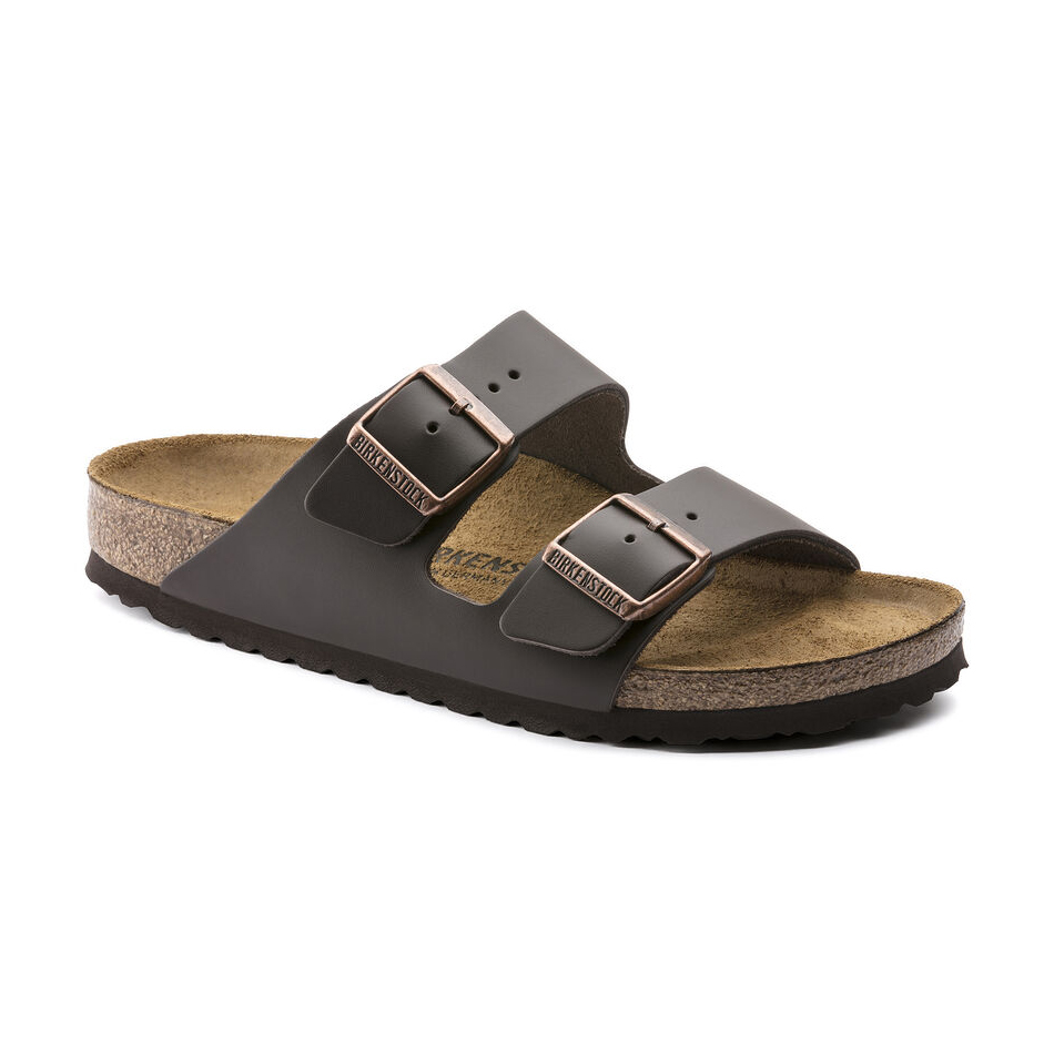 Birkenstock Ciabatta Arizona Leather 051103 Dark Brown