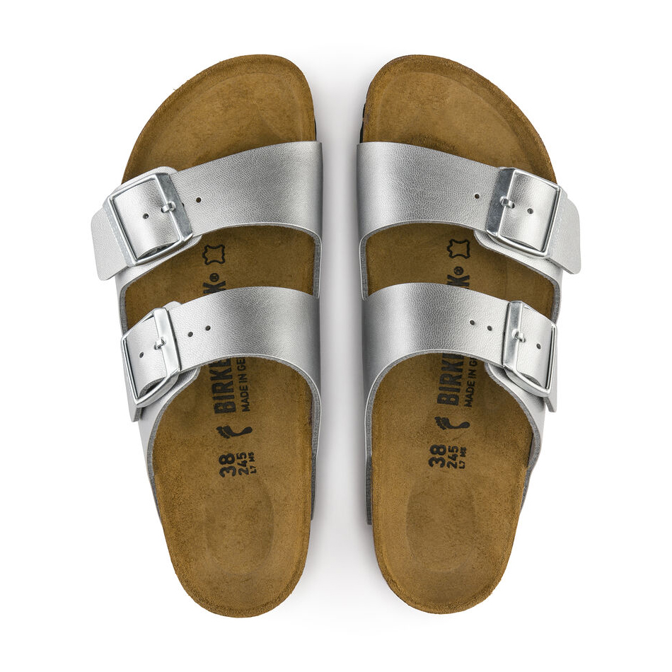 Birkenstock Ciabatta Arizona Birko-flor 1012283 Silver