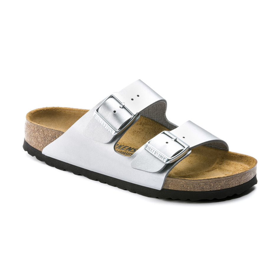 Birkenstock Ciabatta Arizona Birko-flor 1012283 Silver