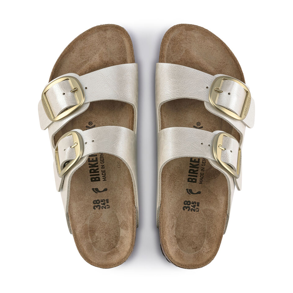 Birkenstock Ciabatta Arizona Big Buckle Birko Flor Graceful 1020021 Graceful Pearl White