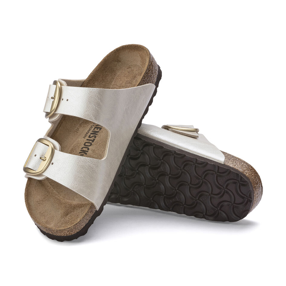 Birkenstock Ciabatta Arizona Big Buckle Birko Flor Graceful 1020021 Graceful Pearl White