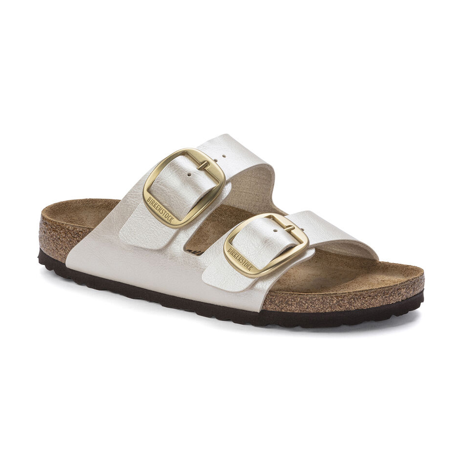 Birkenstock Ciabatta Arizona Big Buckle Birko Flor Graceful 1020021 Graceful Pearl White