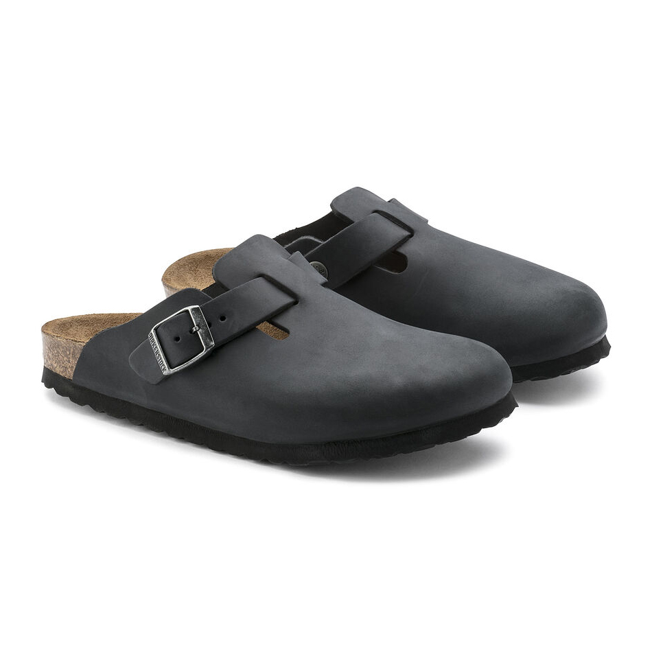 Birkenstock Sabot Boston Oiled Leather 059463 Black