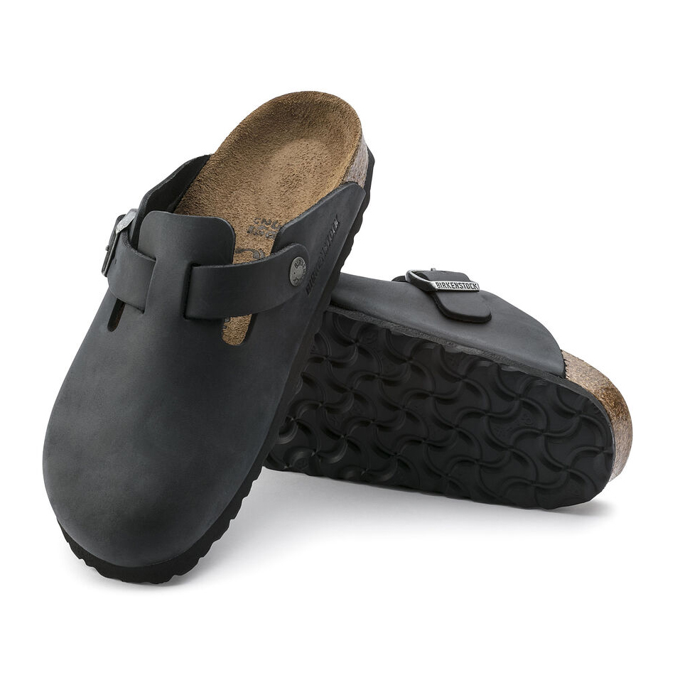 Birkenstock Sabot Boston Oiled Leather 059463 Black