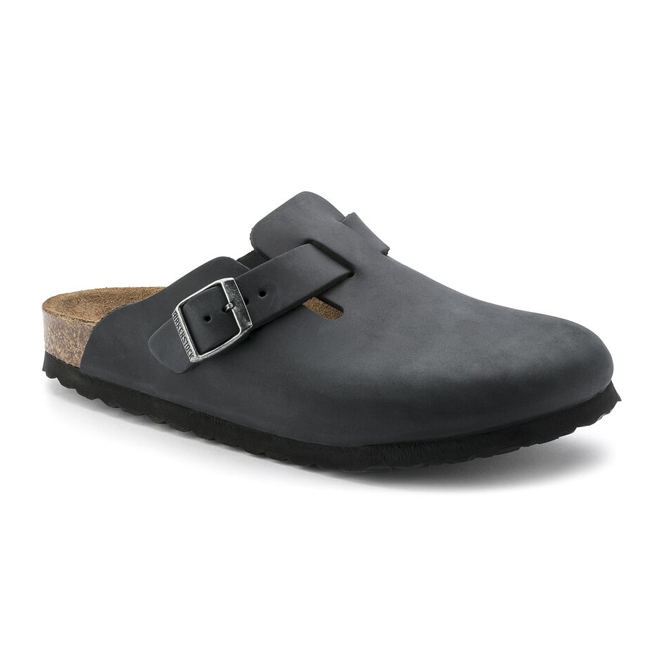 Birkenstock Sabot Boston Oiled Leather 059463 Black