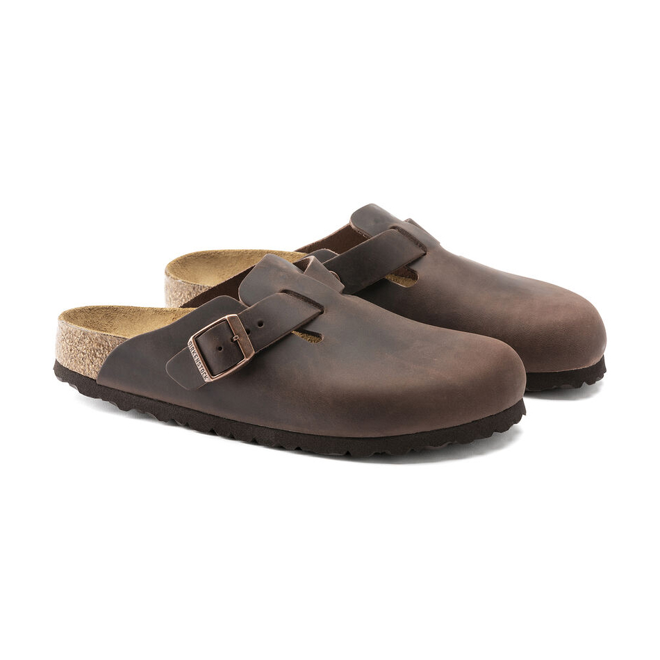 Birkenstock Zoccolo Boston Oiled Leather 0860131 Habana