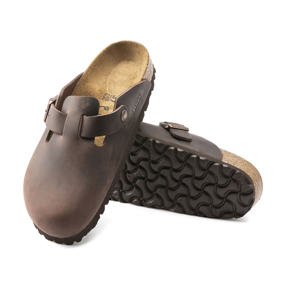 Birkenstock Zoccolo Boston Oiled Leather 0860131 Habana