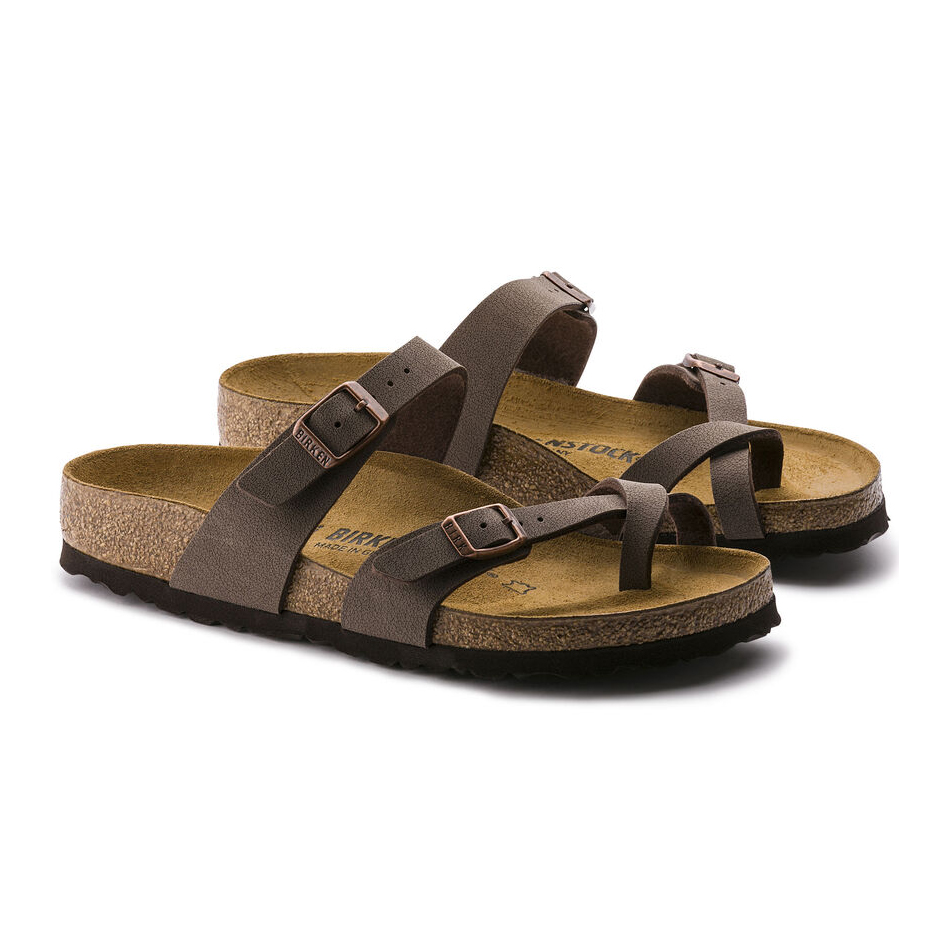 Birkenstock Ciabatta Infradito Mayari Birkibuc 071061 Mocca