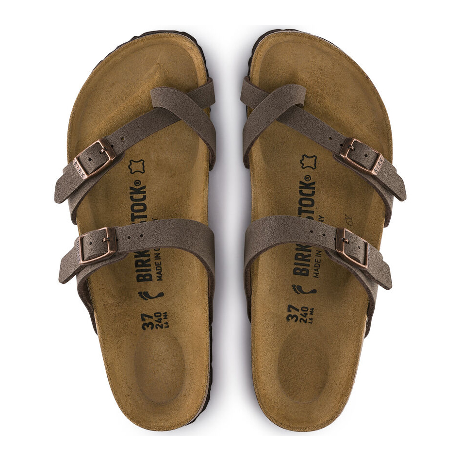 Birkenstock Ciabatta Infradito Mayari Birkibuc 071061 Mocca