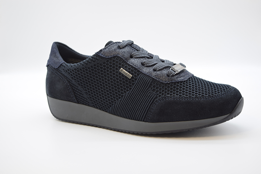 Ara Stringata Lissabon Goretex Calzata G Blu 02