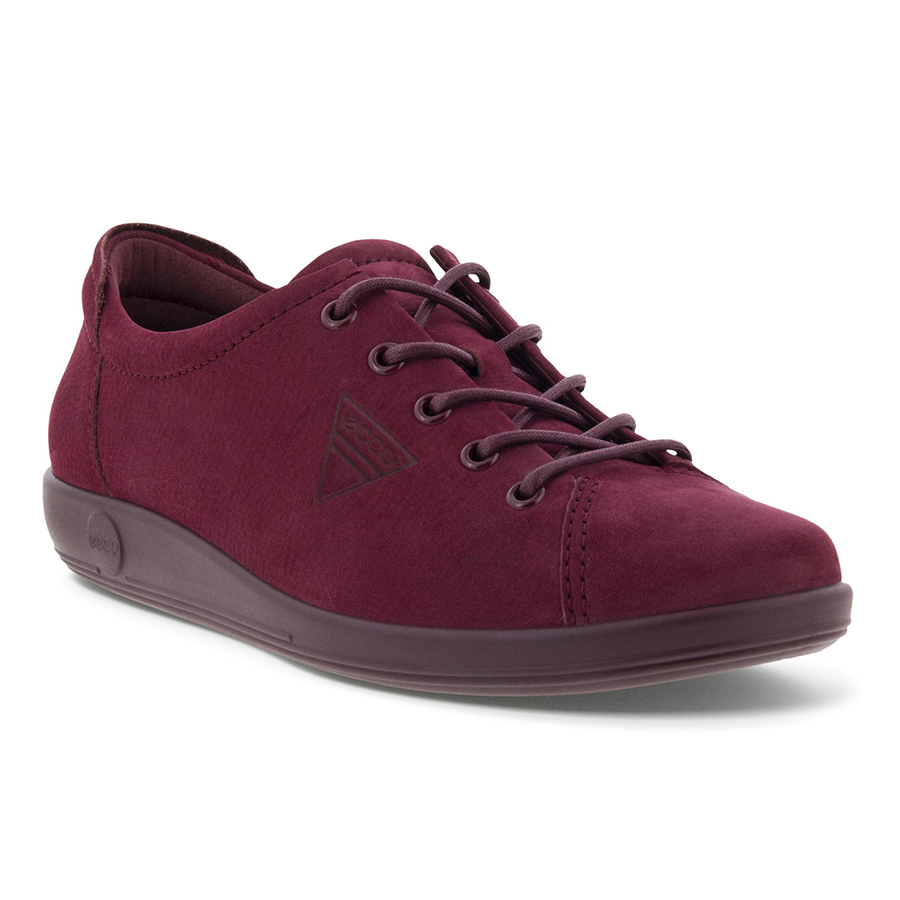 Ecco Sneaker Soft 2.0 Tie Bordo 02237