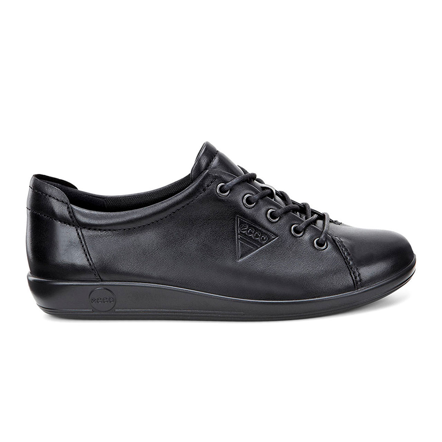 Ecco Sneaker Soft 2.0 Tie Nero 56723
