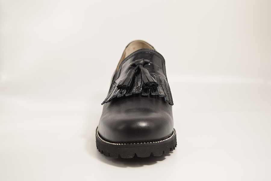 Tomasi Scarpa Slip On Con Frangia E Nappine  Calzata 9 Nero