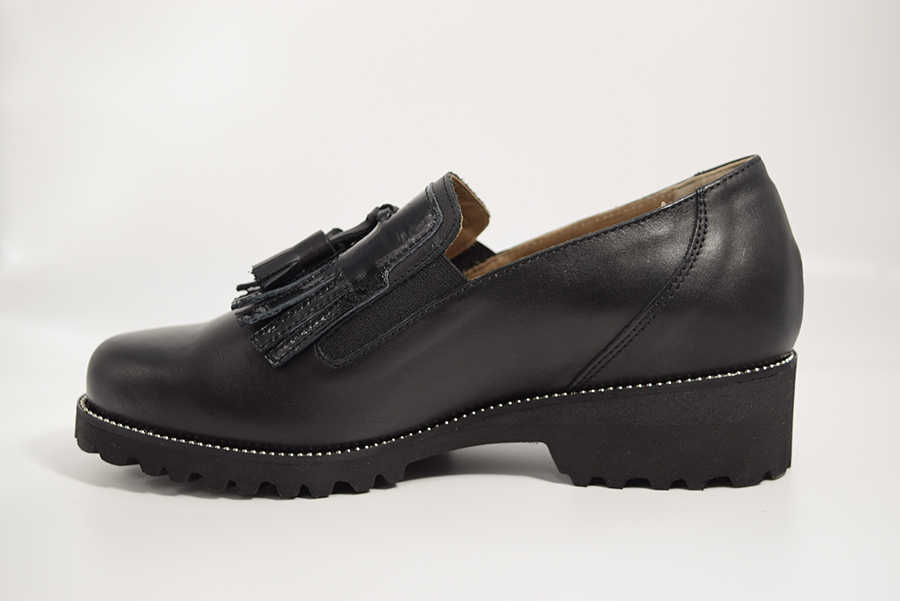 Tomasi Scarpa Slip On Con Frangia E Nappine  Calzata 9 Nero