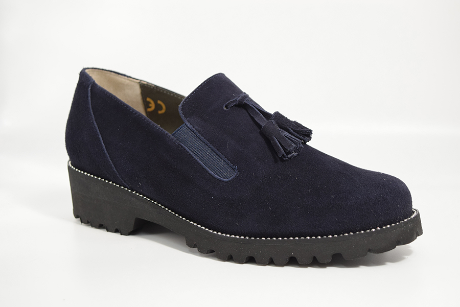 Tomasi Scarpa Slip On  Con Fiocchetti Calzata 9 C Blu
