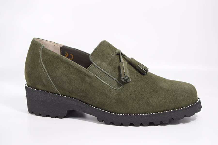 Tomasi Scarpa Slip On  Con Fiocchetti Calzata 9 C Pino