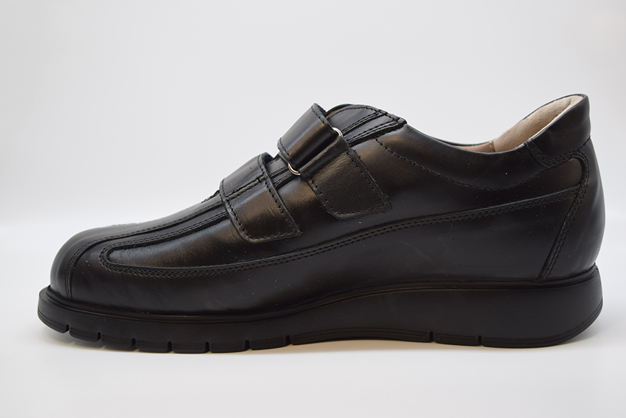 Tomasi Scarpa Uomo Con Velcro Nero Sarajevo