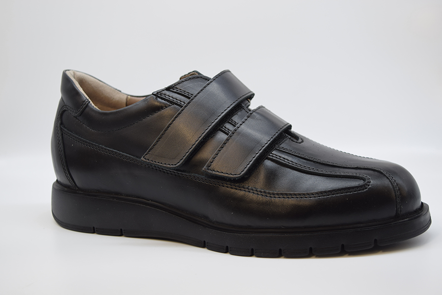 Tomasi Scarpa Uomo Con Velcro Nero Sarajevo