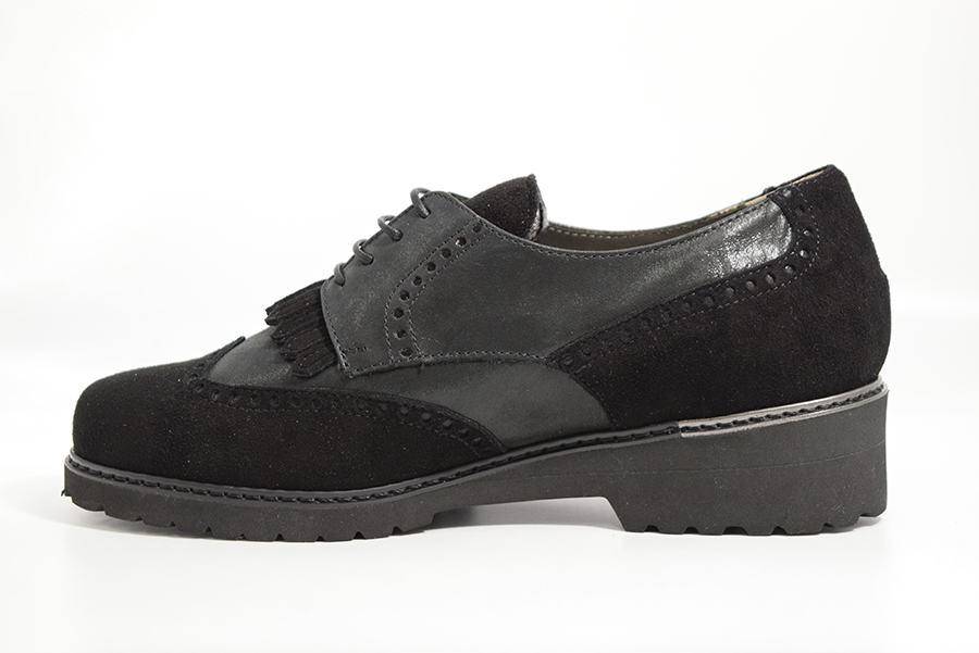 Tomasi Scarpa Francesina Con Frangia Calzata 9 C Nero