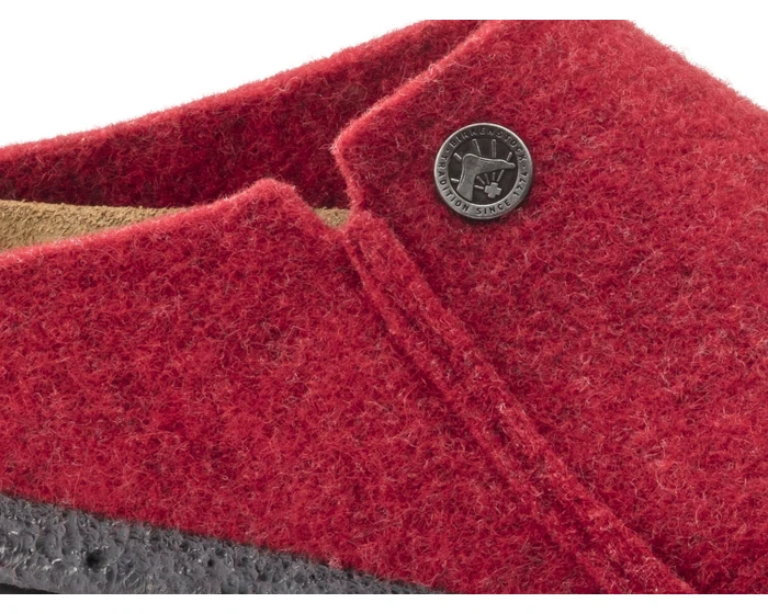 Birkenstock Pantofola Zermatt Rivet Felt 1014936 Basic Red