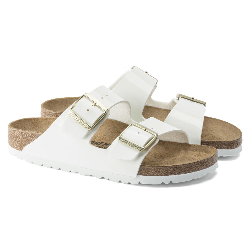 Birkenstock Ciabatta Arizona Birko Flor Patent 1005294 White