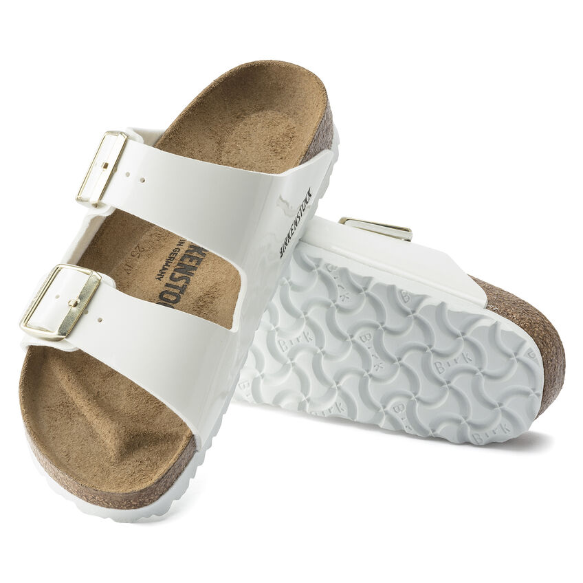 Birkenstock Ciabatta Arizona Birko Flor Patent 1005294 White