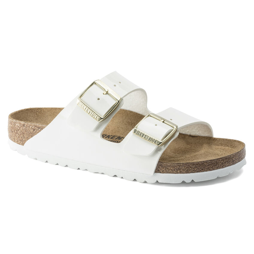 Birkenstock Ciabatta Arizona Birko Flor Patent 1005294 White