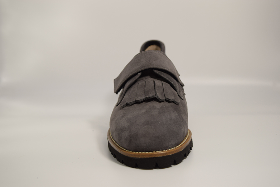 Marro Scarpa Velcro Frangia Guardolo Cuoio 5843 V Cam.grigio