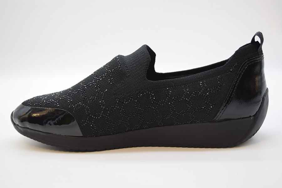 Ara Slip On Lissabon  Calzata G 12-44005 Nero 01