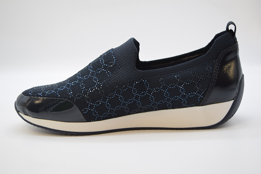 Ara Slip On Lissabon  Calzata G 12-44005 Blu 02