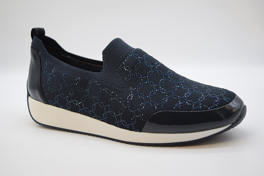 Ara Slip On Lissabon  Calzata G 12-44005 Blu 02