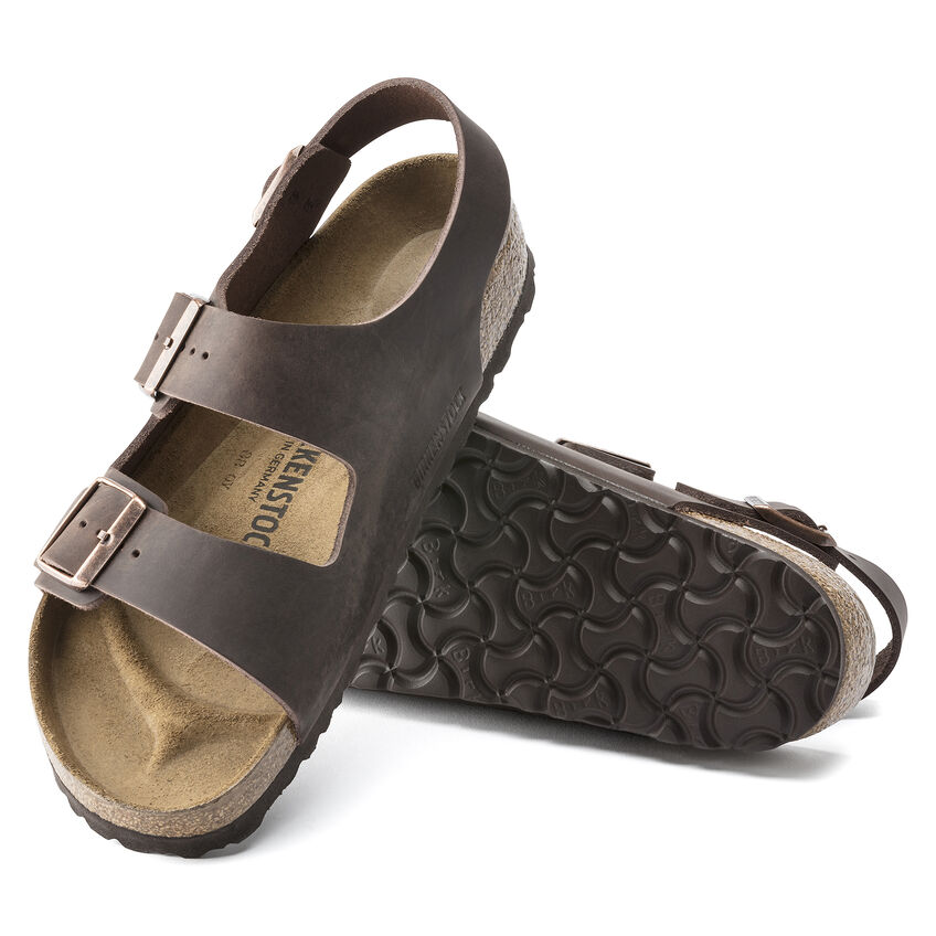 Birkenstock Sandalo Milano Oiled Leather 034873 Habana