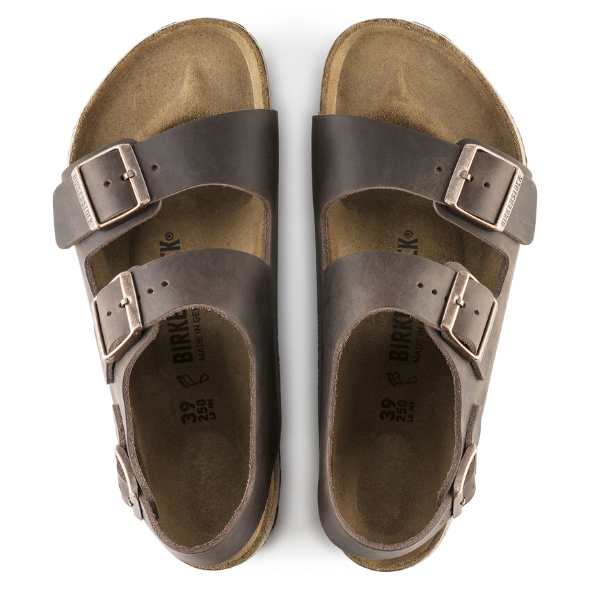 Birkenstock Sandalo Milano Oiled Leather 034873 Habana