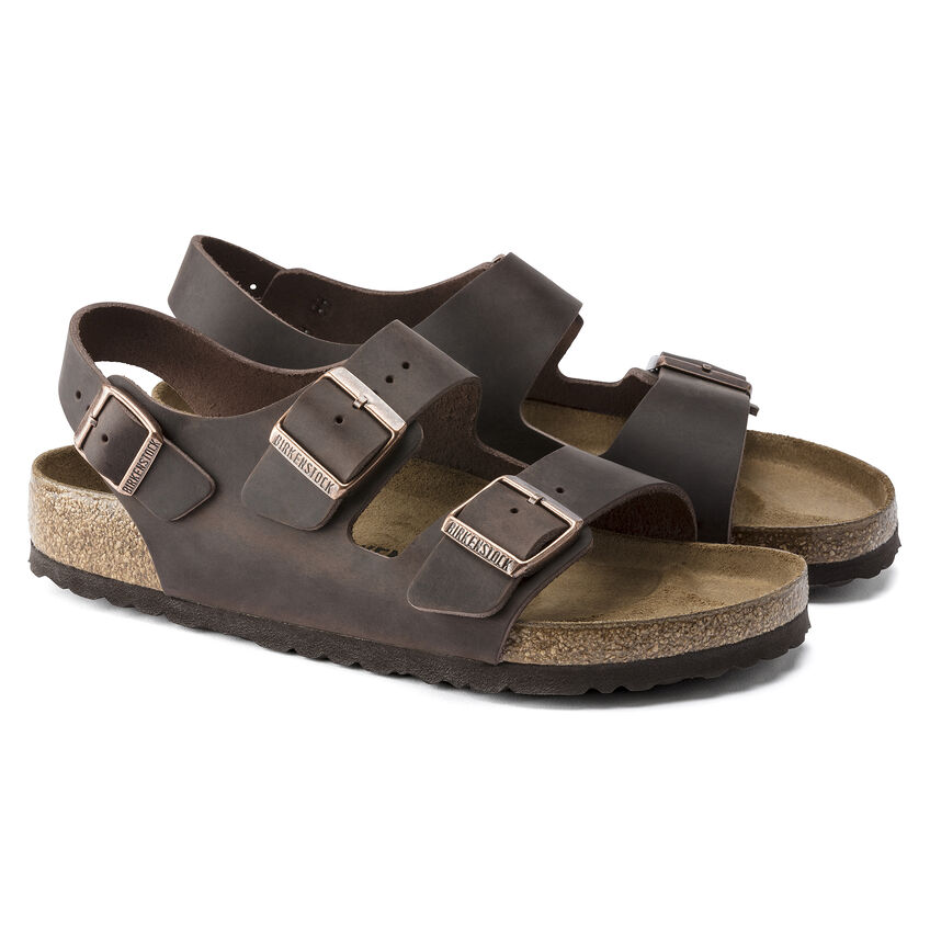 Birkenstock Sandalo Milano Oiled Leather 034873 Habana