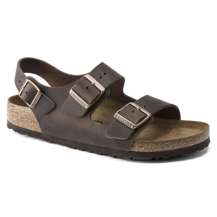 Birkenstock Sandalo Milano Oiled Leather 034873 Habana