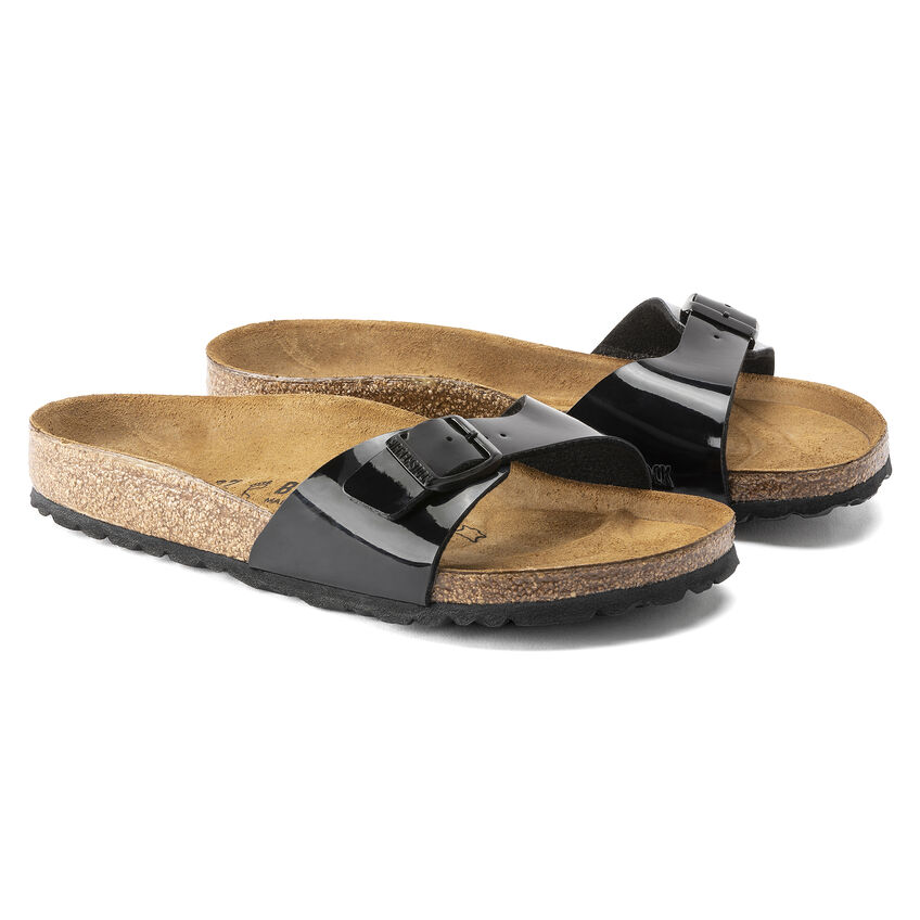 Birkenstock Ciabatta Madrid Birko-flor Patent 040303 Black