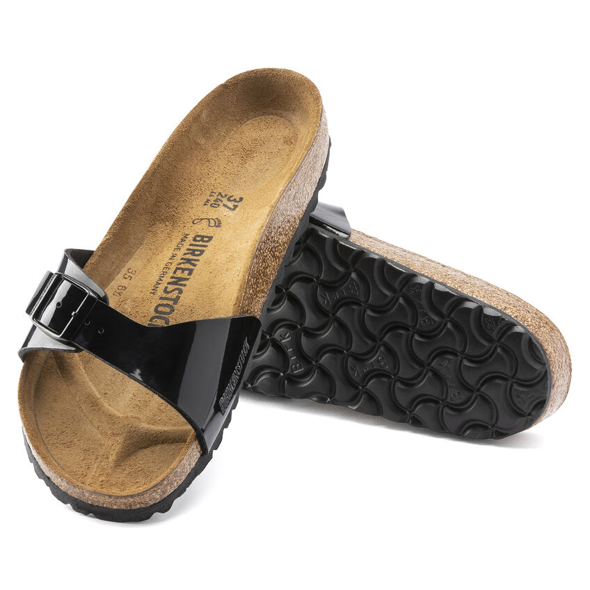 Birkenstock Ciabatta Madrid Birko-flor Patent 040303 Black