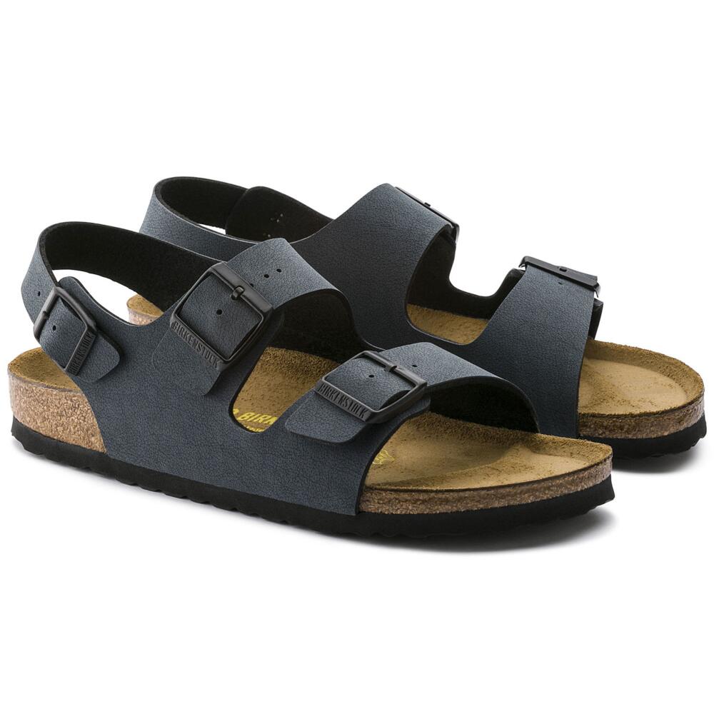 Birkenstock Sandalo Milano Birkibuc 634513 Basalt