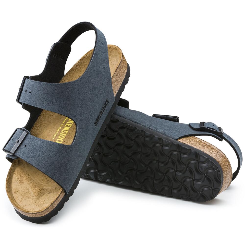 Birkenstock Sandalo Milano Birkibuc 634513 Basalt