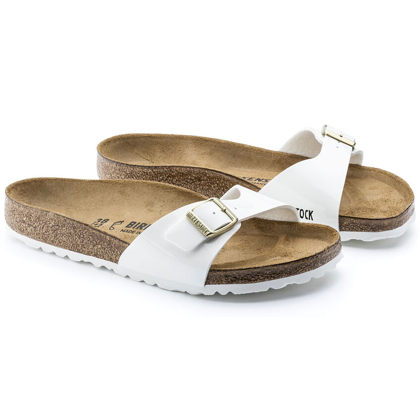 Birkenstock Ciabatta Madrid Birko Flor Patent 1005310 White