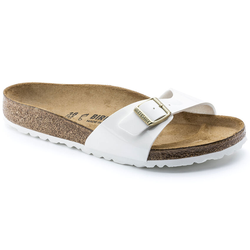 Birkenstock Ciabatta Madrid Birko Flor Patent 1005310 White