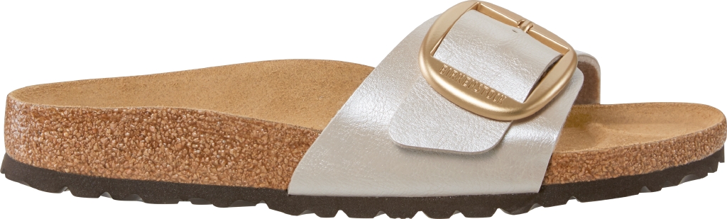 Birkenstock Ciabatta Madrid Big Buckle Birko Flor Graceful 1015279 Pearl White