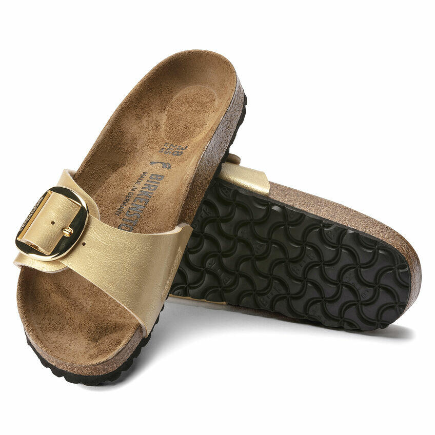 Birkenstock Ciabatta Madrid Big Buckle Birko Flor Graceful 1021374 Gold