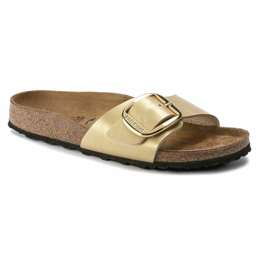 Birkenstock Ciabatta Madrid Big Buckle Birko Flor Graceful 1021374 Gold