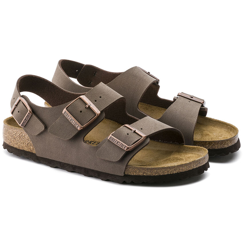 Birkenstock Sandalo Milano Birkibuc 634503 Mocca