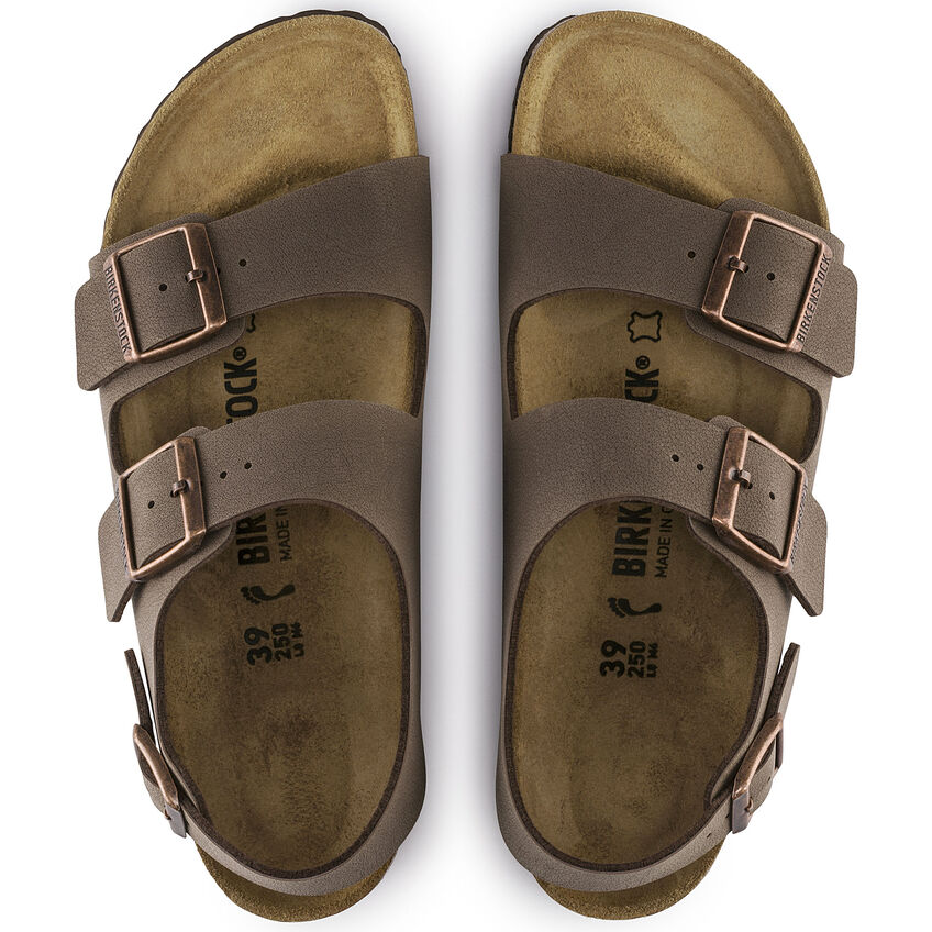 Birkenstock Sandalo Milano Birkibuc 634503 Mocca