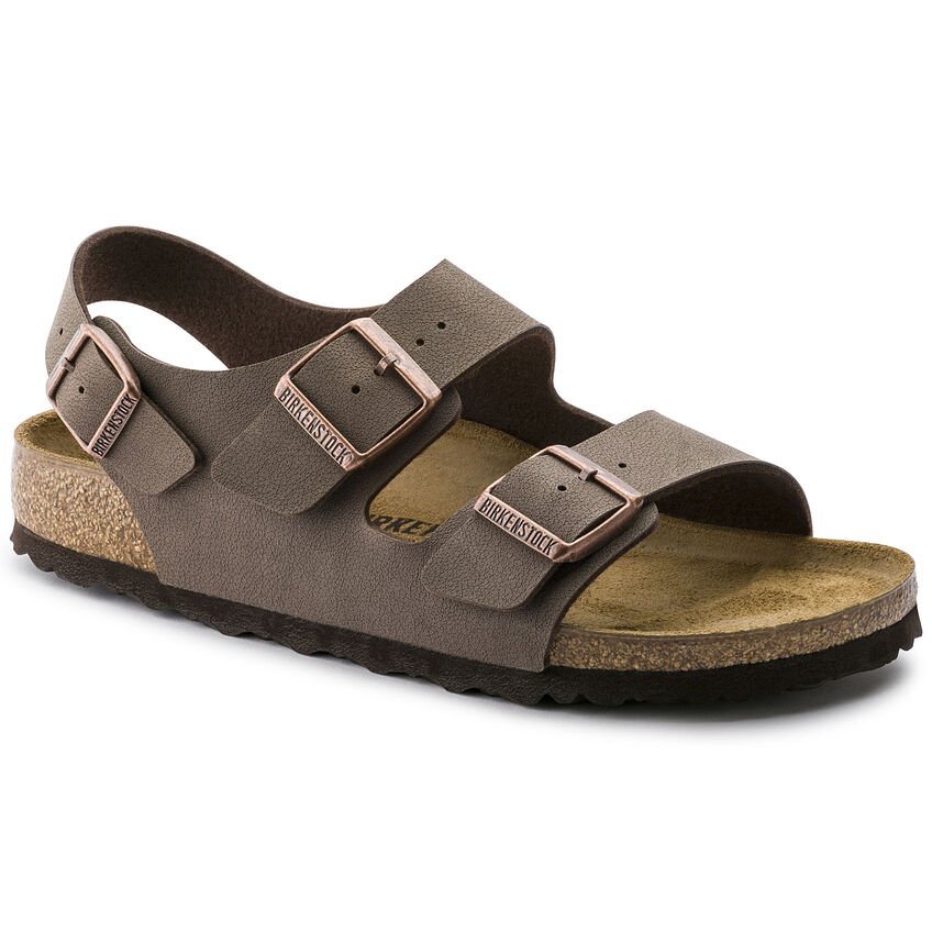 Birkenstock Sandalo Milano Birkibuc 634503 Mocca