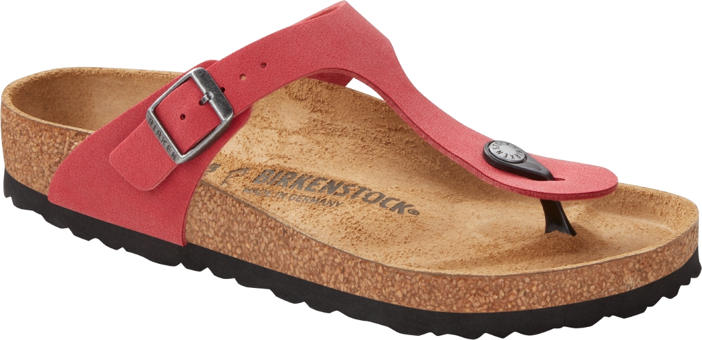 Birkenstock Ciabatta Infradito Gizeh Birkibuc 1020958 Scarlet Red