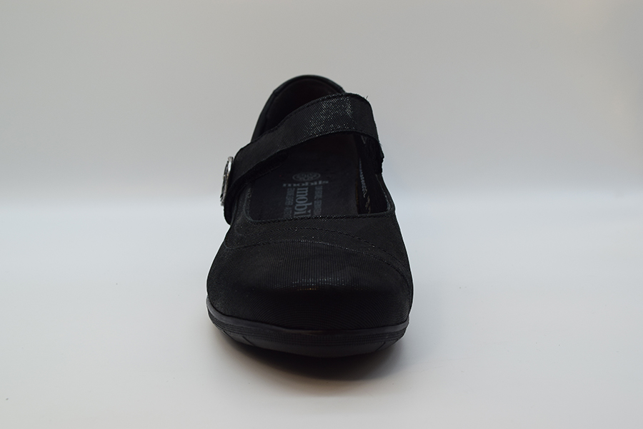 Mephisto Ballerina Zeppa Cinturino Classica JESSY Black Liz 2300